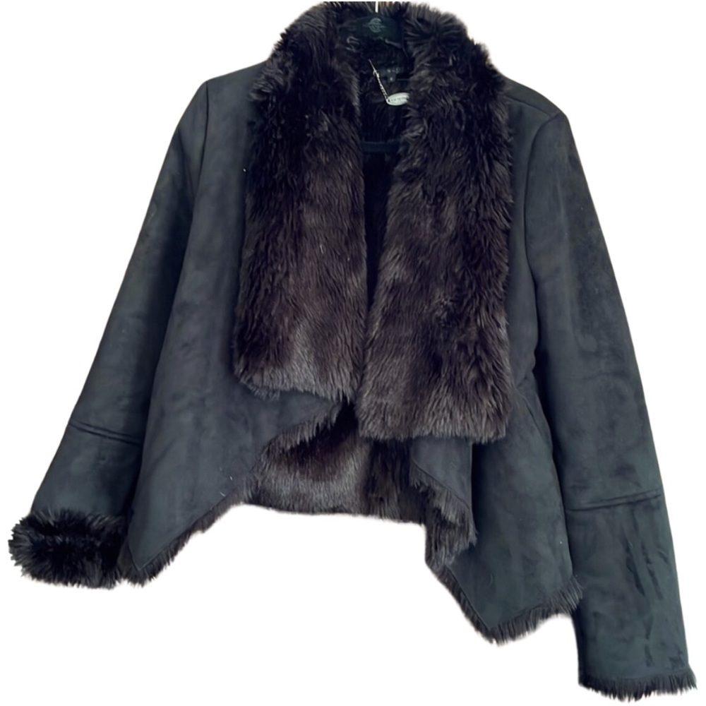 Scoop NYC faux fur jacket
